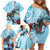 Kentucky Horse Racing Family Matching Off Shoulder Short Dress and Hawaiian Shirt Churchill Downs Derby Blueberry Mint Julep Cocktail