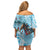 Kentucky Horse Racing Family Matching Off Shoulder Short Dress and Hawaiian Shirt Churchill Downs Derby Blueberry Mint Julep Cocktail