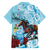 Kentucky Horse Racing Family Matching Short Sleeve Bodycon Dress and Hawaiian Shirt Churchill Downs Derby Blueberry Mint Julep Cocktail