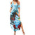 Kentucky Horse Racing Family Matching Summer Maxi Dress and Hawaiian Shirt Churchill Downs Derby Blueberry Mint Julep Cocktail