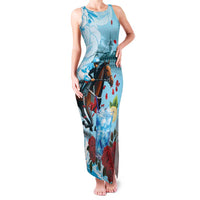 Kentucky Horse Racing Family Matching Tank Maxi Dress and Hawaiian Shirt Churchill Downs Derby Blueberry Mint Julep Cocktail