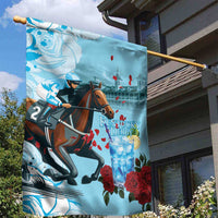 Kentucky Horse Racing Garden Flag Churchill Downs Derby Blueberry Mint Julep Cocktail