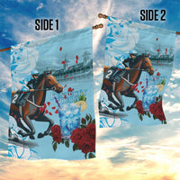 Kentucky Horse Racing Garden Flag Churchill Downs Derby Blueberry Mint Julep Cocktail