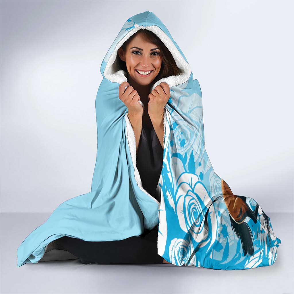 Kentucky Horse Racing Hooded Blanket Churchill Downs Derby Blueberry Mint Julep Cocktail