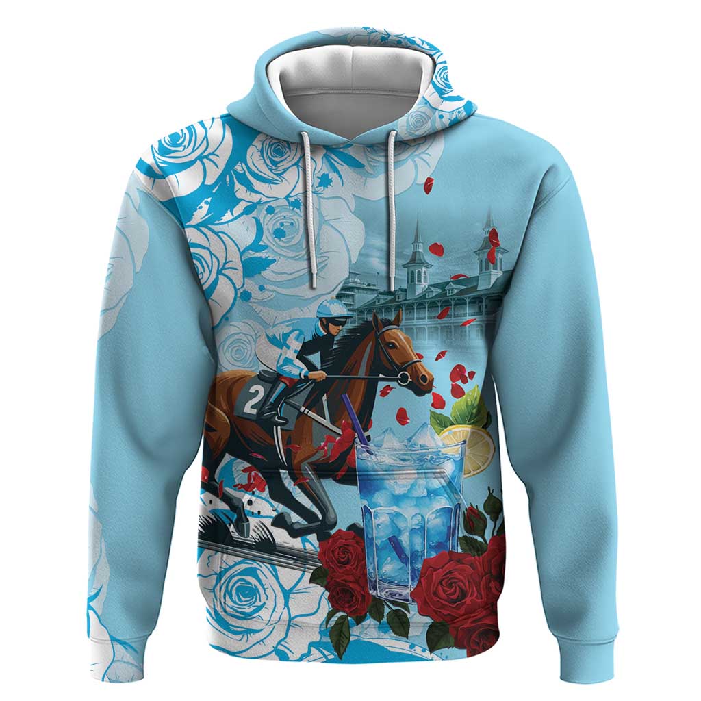 Kentucky Horse Racing Hoodie Churchill Downs Derby Blueberry Mint Julep Cocktail