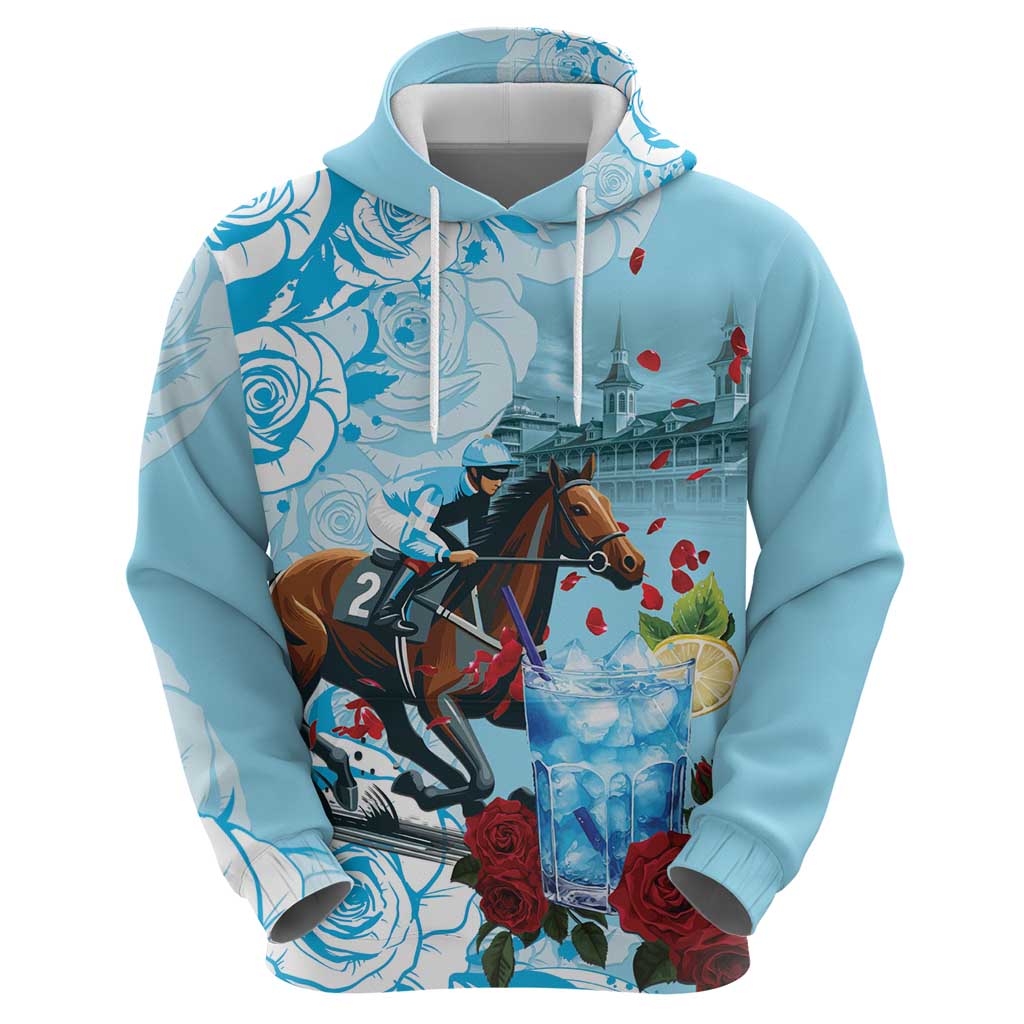 Kentucky Horse Racing Hoodie Churchill Downs Derby Blueberry Mint Julep Cocktail