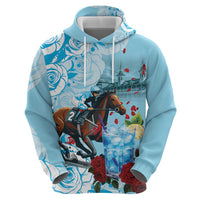 Kentucky Horse Racing Hoodie Churchill Downs Derby Blueberry Mint Julep Cocktail
