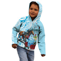 Kentucky Horse Racing Kid Hoodie Churchill Downs Derby Blueberry Mint Julep Cocktail