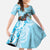 Kentucky Horse Racing Kid Short Sleeve Dress Churchill Downs Derby Blueberry Mint Julep Cocktail