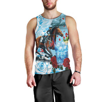 Kentucky Horse Racing Men Tank Top Churchill Downs Derby Blueberry Mint Julep Cocktail