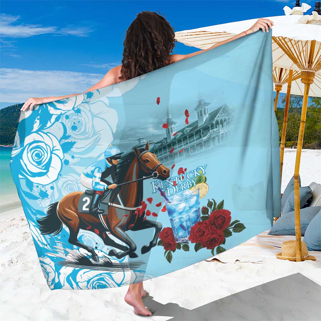 Kentucky Horse Racing Sarong Churchill Downs Derby Blueberry Mint Julep Cocktail