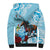 Kentucky Horse Racing Sherpa Hoodie Churchill Downs Derby Blueberry Mint Julep Cocktail