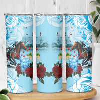 Kentucky Horse Racing Skinny Tumbler Churchill Downs Derby Blueberry Mint Julep Cocktail