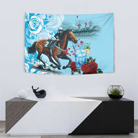 Kentucky Horse Racing Tapestry Churchill Downs Derby Blueberry Mint Julep Cocktail