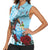 Kentucky Horse Racing Women Sleeveless Polo Shirt Churchill Downs Derby Blueberry Mint Julep Cocktail