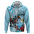 Kentucky Horse Racing Zip Hoodie Churchill Downs Derby Blueberry Mint Julep Cocktail
