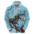 Kentucky Horse Racing Zip Hoodie Churchill Downs Derby Blueberry Mint Julep Cocktail