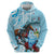 Kentucky Horse Racing Zip Hoodie Churchill Downs Derby Blueberry Mint Julep Cocktail