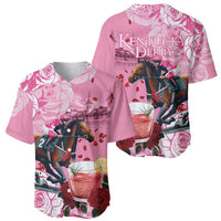 Kentucky Horse Racing Baseball Jersey Churchill Downs Derby Strawberry Mint Julep Cocktail