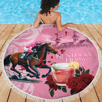 Kentucky Horse Racing Beach Blanket Churchill Downs Derby Strawberry Mint Julep Cocktail