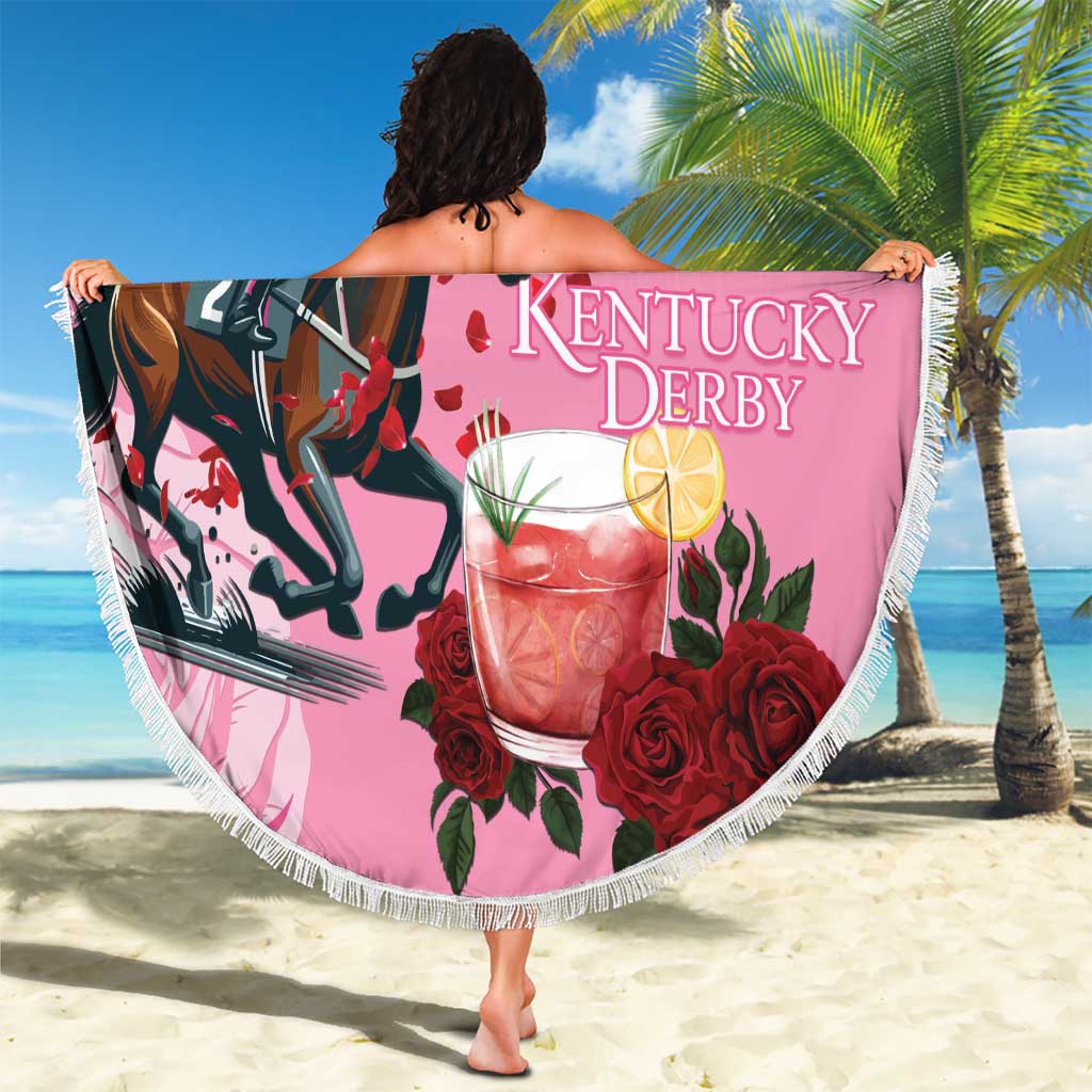 Kentucky Horse Racing Beach Blanket Churchill Downs Derby Strawberry Mint Julep Cocktail