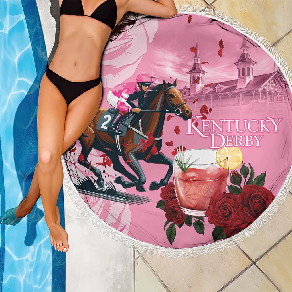 Kentucky Horse Racing Beach Blanket Churchill Downs Derby Strawberry Mint Julep Cocktail