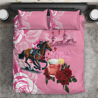 Kentucky Horse Racing Bedding Set Churchill Downs Derby Strawberry Mint Julep Cocktail