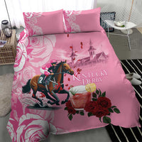Kentucky Horse Racing Bedding Set Churchill Downs Derby Strawberry Mint Julep Cocktail