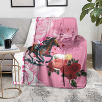 Kentucky Horse Racing Blanket Churchill Downs Derby Strawberry Mint Julep Cocktail