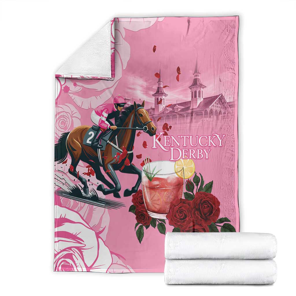 Kentucky Horse Racing Blanket Churchill Downs Derby Strawberry Mint Julep Cocktail