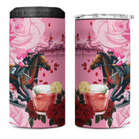 Kentucky Horse Racing 4 in 1 Can Cooler Tumbler Churchill Downs Derby Strawberry Mint Julep Cocktail