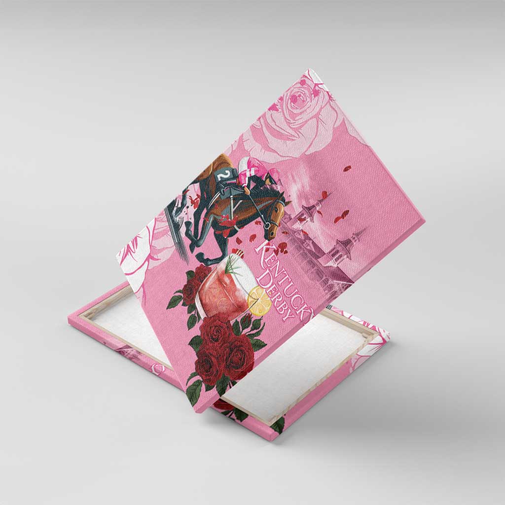 Kentucky Horse Racing Canvas Wall Art Churchill Downs Derby Strawberry Mint Julep Cocktail