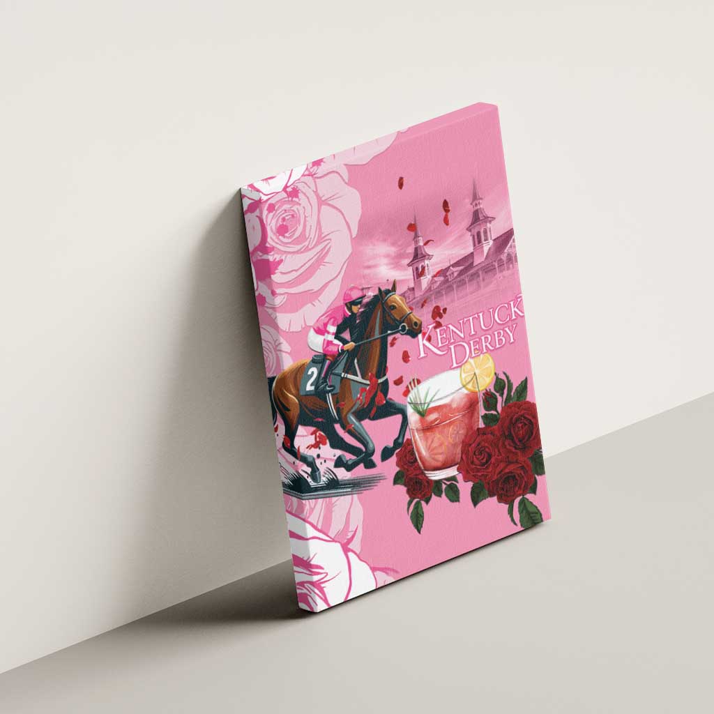 Kentucky Horse Racing Canvas Wall Art Churchill Downs Derby Strawberry Mint Julep Cocktail
