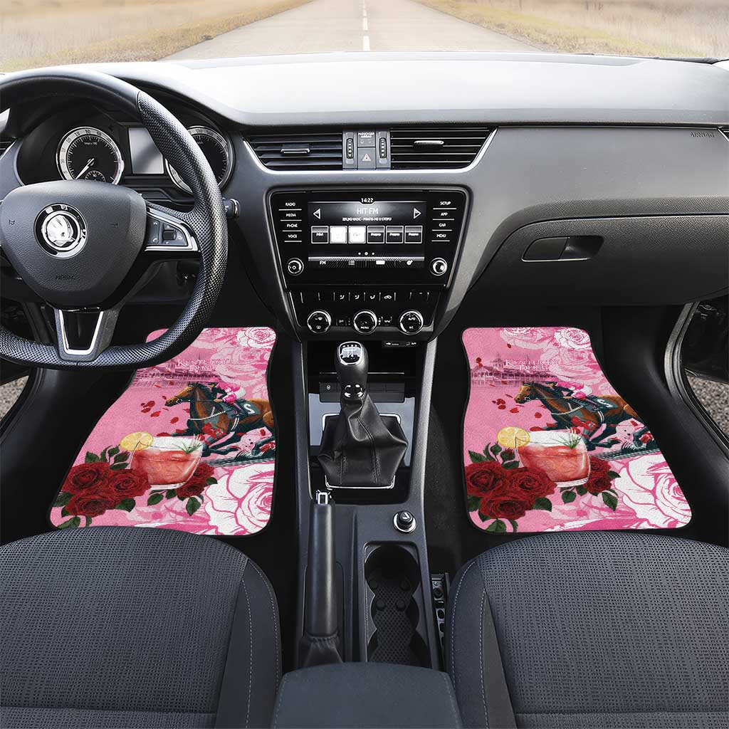 Kentucky Horse Racing Car Mats Churchill Downs Derby Strawberry Mint Julep Cocktail