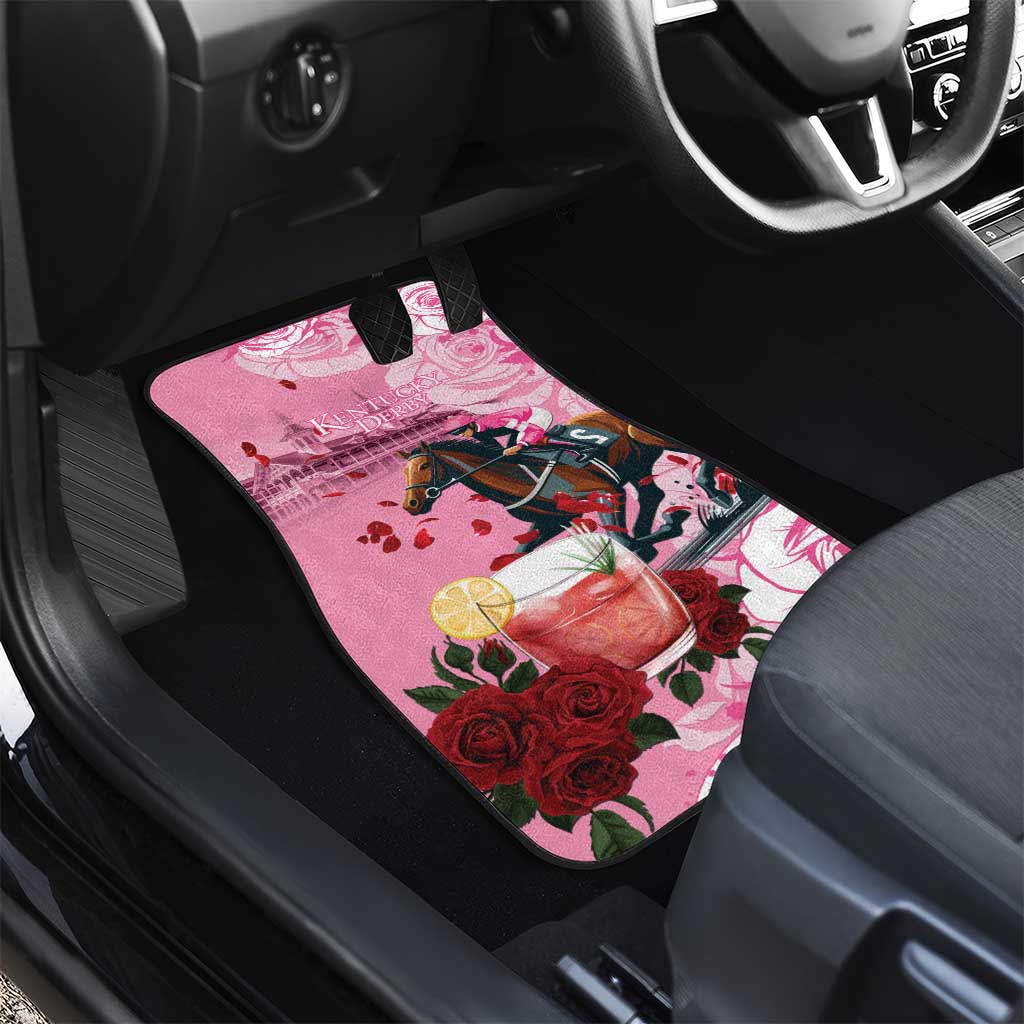 Kentucky Horse Racing Car Mats Churchill Downs Derby Strawberry Mint Julep Cocktail