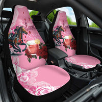 Kentucky Horse Racing Car Seat Cover Churchill Downs Derby Strawberry Mint Julep Cocktail