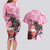 Kentucky Horse Racing Couples Matching Long Sleeve Bodycon Dress and Hawaiian Shirt Churchill Downs Derby Strawberry Mint Julep Cocktail