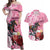Kentucky Horse Racing Couples Matching Off Shoulder Maxi Dress and Hawaiian Shirt Churchill Downs Derby Strawberry Mint Julep Cocktail