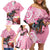 Kentucky Horse Racing Family Matching Off Shoulder Short Dress and Hawaiian Shirt Churchill Downs Derby Strawberry Mint Julep Cocktail