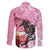 Kentucky Horse Racing Family Matching Puletasi and Hawaiian Shirt Churchill Downs Derby Strawberry Mint Julep Cocktail