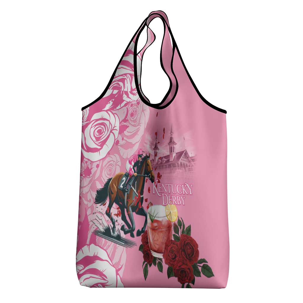 Kentucky Horse Racing Grocery Bag Churchill Downs Derby Strawberry Mint Julep Cocktail