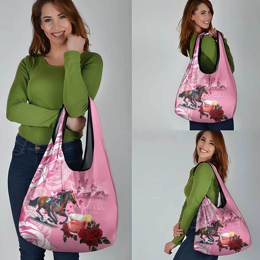 Kentucky Horse Racing Grocery Bag Churchill Downs Derby Strawberry Mint Julep Cocktail