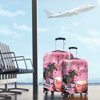 Kentucky Horse Racing Luggage Cover Churchill Downs Derby Strawberry Mint Julep Cocktail