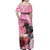 Kentucky Horse Racing Off Shoulder Maxi Dress Churchill Downs Derby Strawberry Mint Julep Cocktail