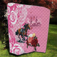Kentucky Horse Racing Quilt Churchill Downs Derby Strawberry Mint Julep Cocktail