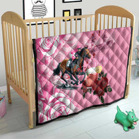 Kentucky Horse Racing Quilt Churchill Downs Derby Strawberry Mint Julep Cocktail