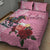 Kentucky Horse Racing Quilt Bed Set Churchill Downs Derby Strawberry Mint Julep Cocktail
