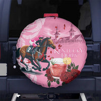 Kentucky Horse Racing Spare Tire Cover Churchill Downs Derby Strawberry Mint Julep Cocktail