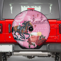 Kentucky Horse Racing Spare Tire Cover Churchill Downs Derby Strawberry Mint Julep Cocktail