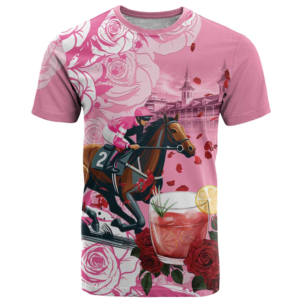 Kentucky Horse Racing T Shirt Churchill Downs Derby Strawberry Mint Julep Cocktail